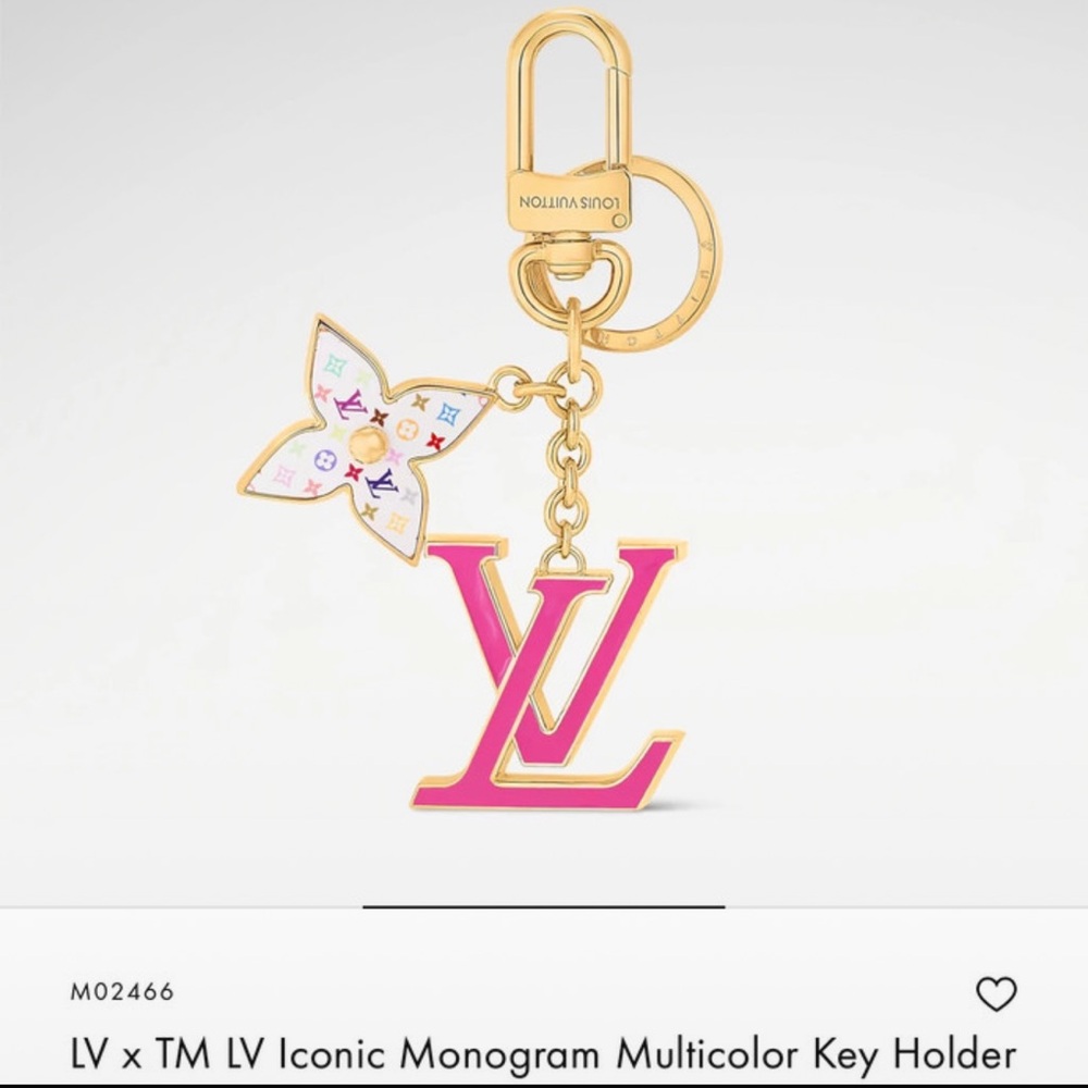 NWT Limited Edition Louis Vuitton LV x TM Iconic Monogram Multicolor Keychain